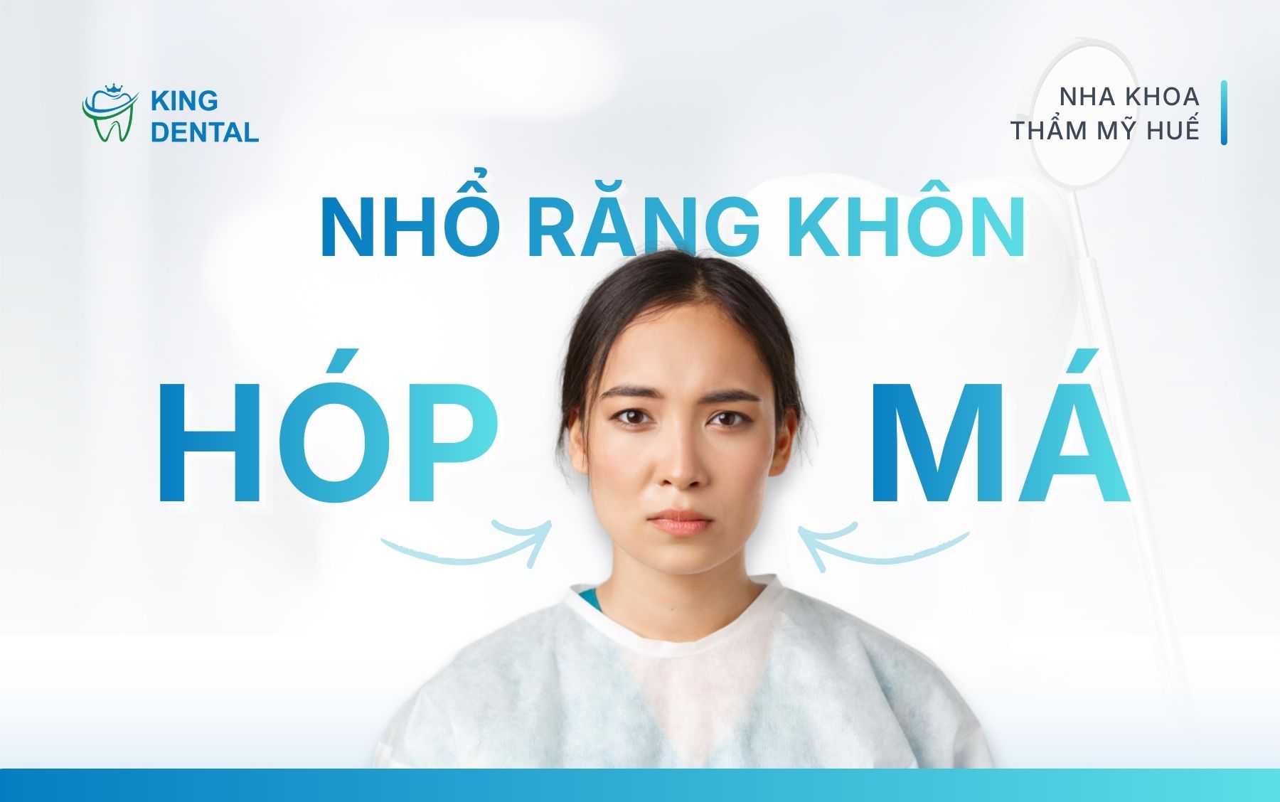 Nhổ răng khôn bị hóp má