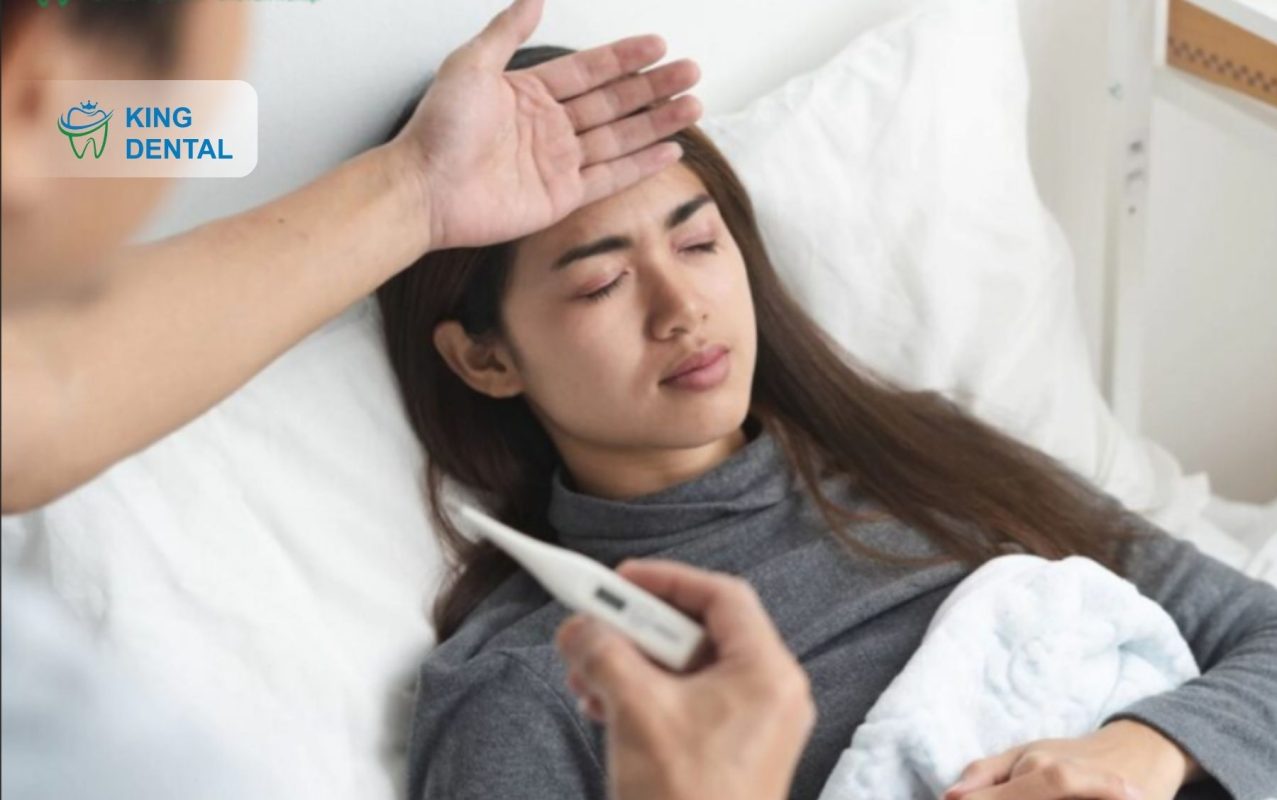 Bị sốt sau nhổ răng khôn